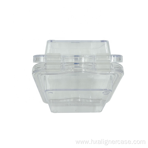 10x10x5cm Dental Clear Plastic Denture Storage Membrane Box